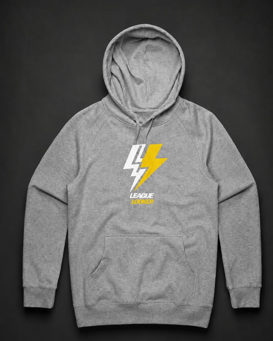Gray Gold Bolt Hoodie